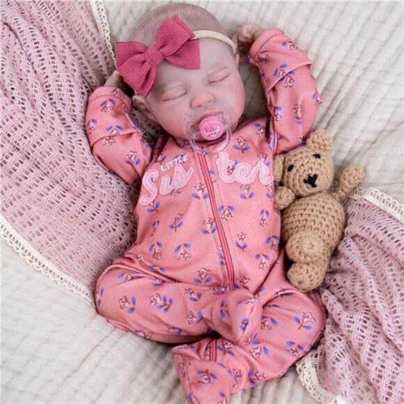 Reborn Baby Dolls 20 Inch Ultra Realistic Sleeping Girl Newborn Baby Doll